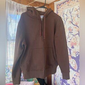 Old Navy Brown Full-Zip Hoodie